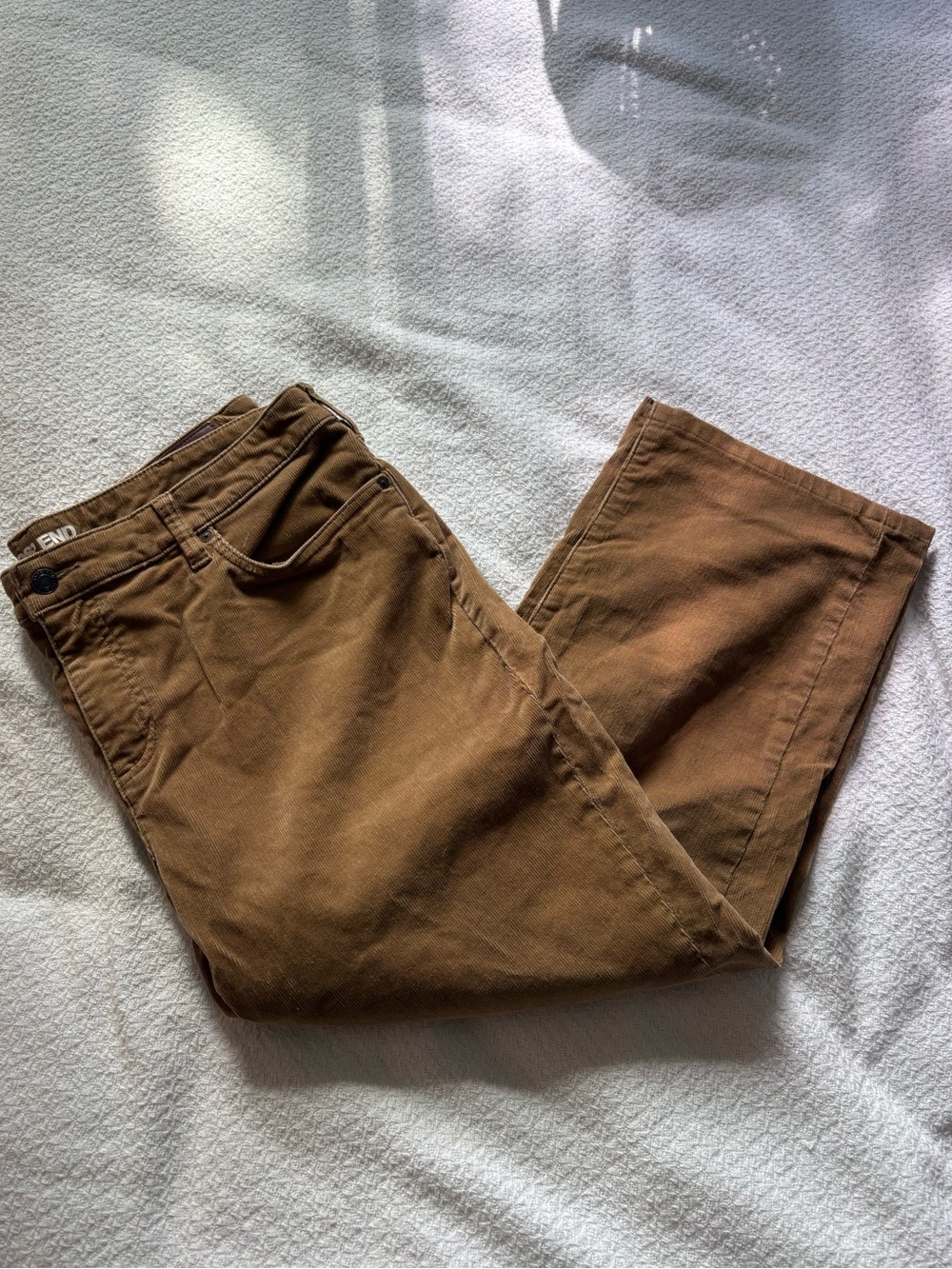 Women’s Corduroy Brown Casual Pants - Classic Straight Fit